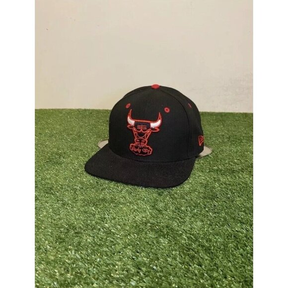 Chicago Bulls hat cap snap back black red New Era 9Fifty aztec basketball mens - Picture 4 of 12